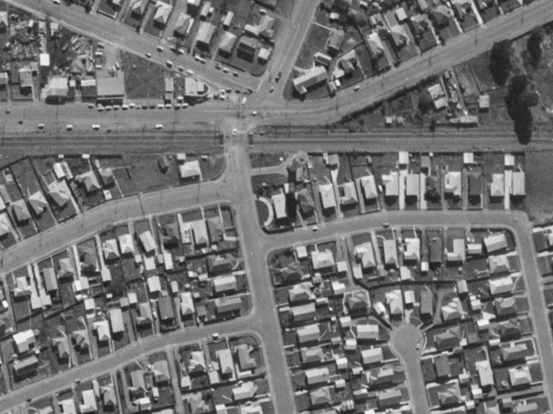 34 Parker Street from the air, 1970-1974