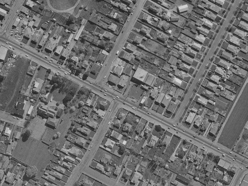 323 Ferry Road from the air, 1970-1974