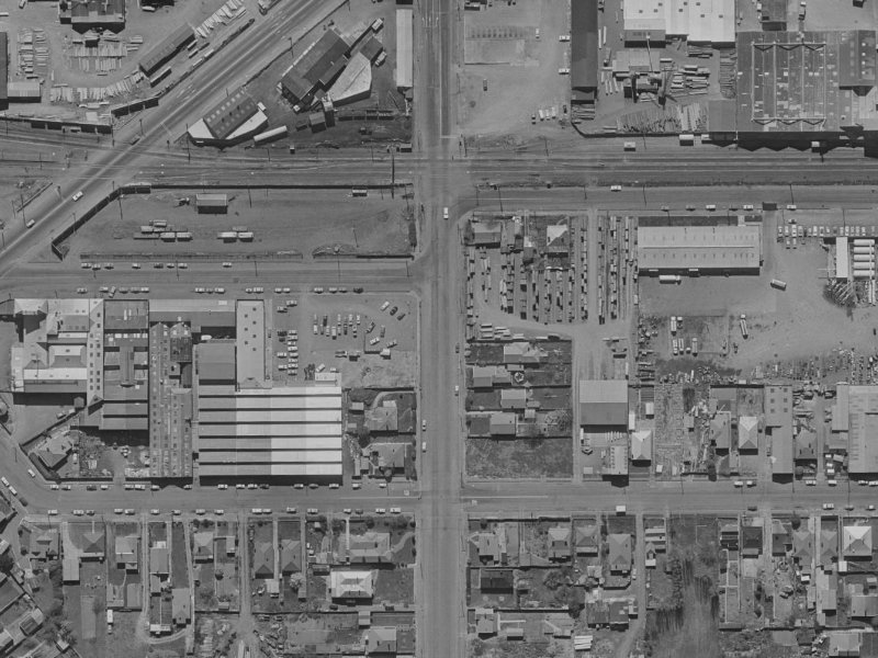 44 Grove Road from the air, 1970-1974