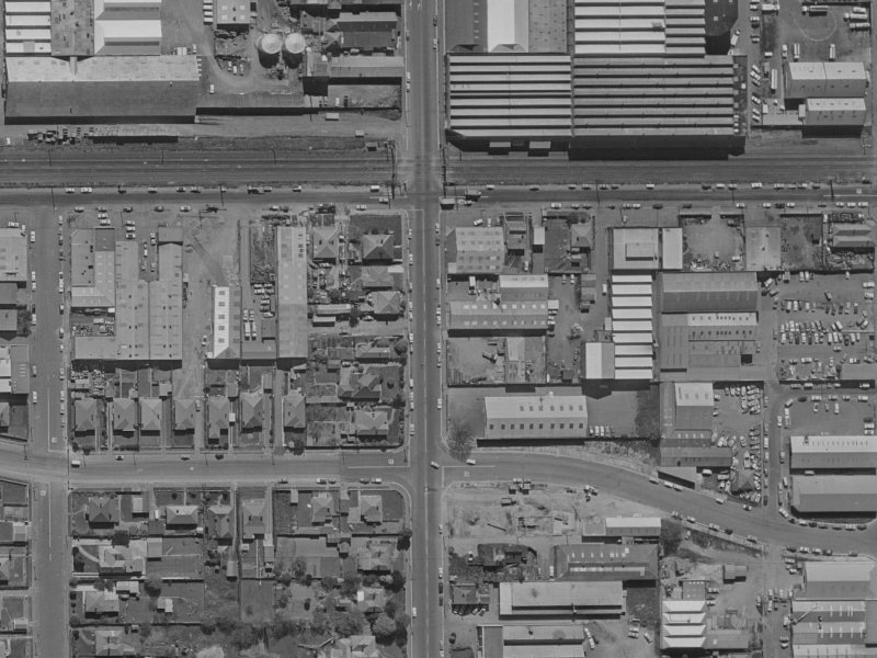 133 Antigua Street from the air, 1970-1974