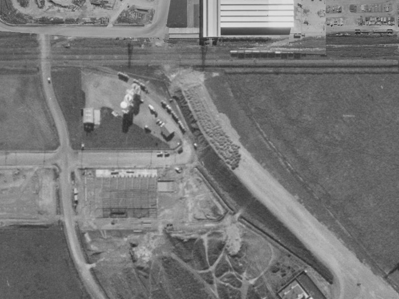 1 McAlpine Street from the air, 1970-1974