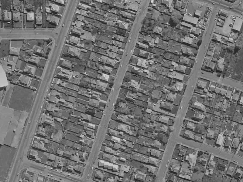 88 Barbour Street from the air, 1970-1974