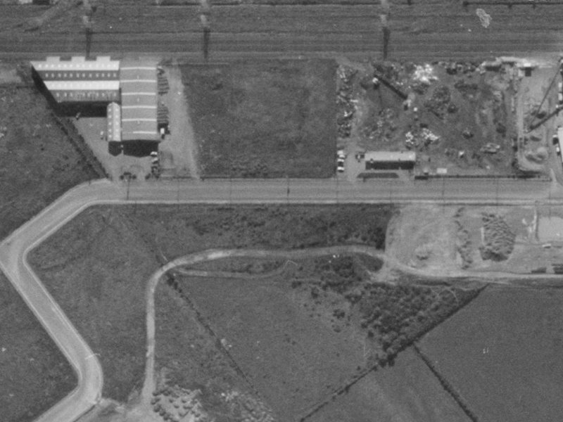 49E McAlpine Street from the air, 1970-1974
