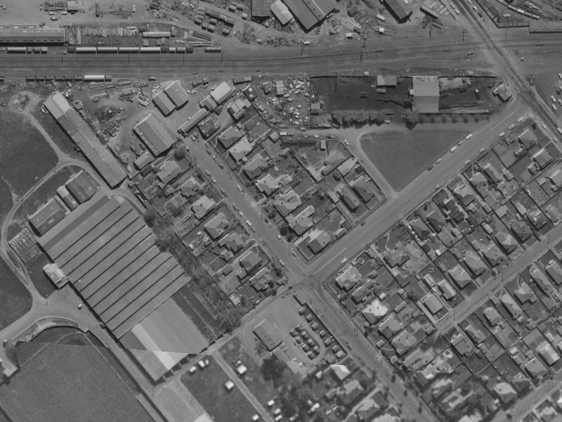 56 Whiteleigh Avenue from the air, 1970-1974