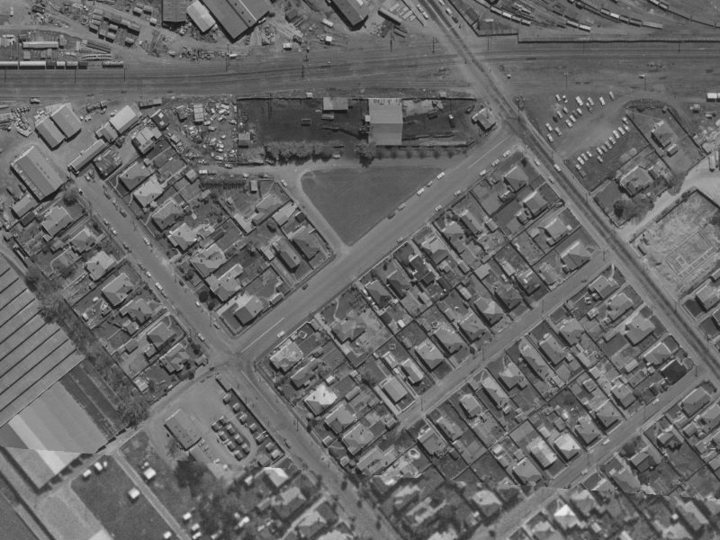 15 Leamington Street from the air, 1970-1974