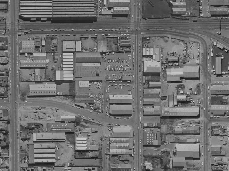 59E Kent Street from the air, 1970-1974