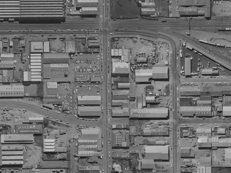 116 Montreal Street from the air, 1970-1974
