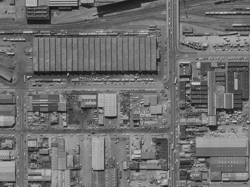 53 Sandyford Street from the air, 1970-1974