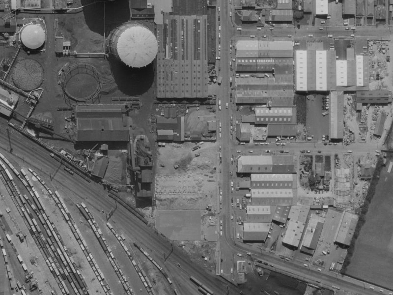 69 Falsgrave Street from the air, 1970-1974