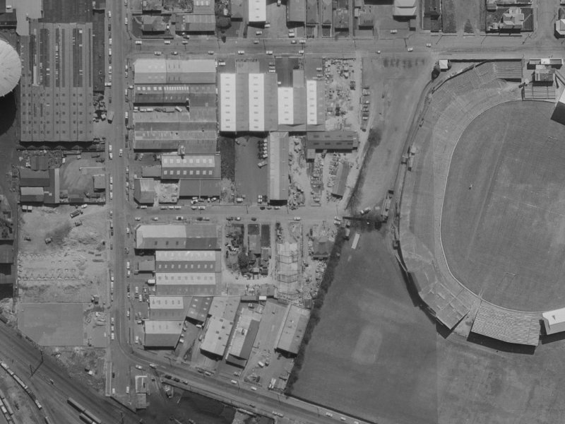 23E Talfourd Place from the air, 1970-1974