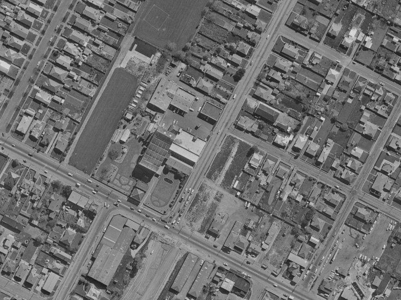 19-21 Aldwins Road from the air, 1970-1974
