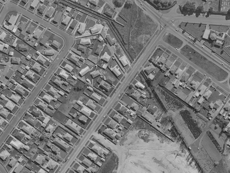 115 Hargood Street from the air, 1970-1974