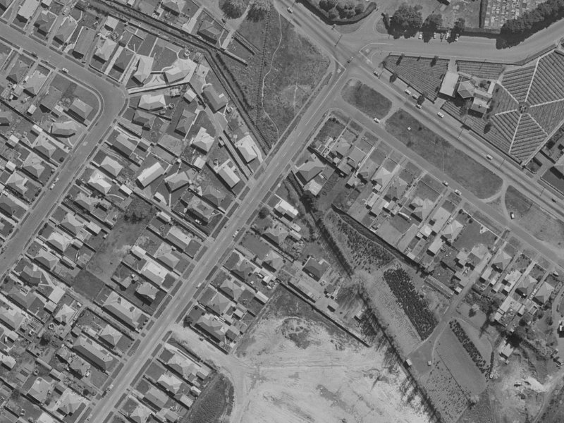 104 Hargood Street from the air, 1970-1974