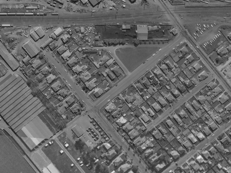 14 Leamington Street from the air, 1970-1974