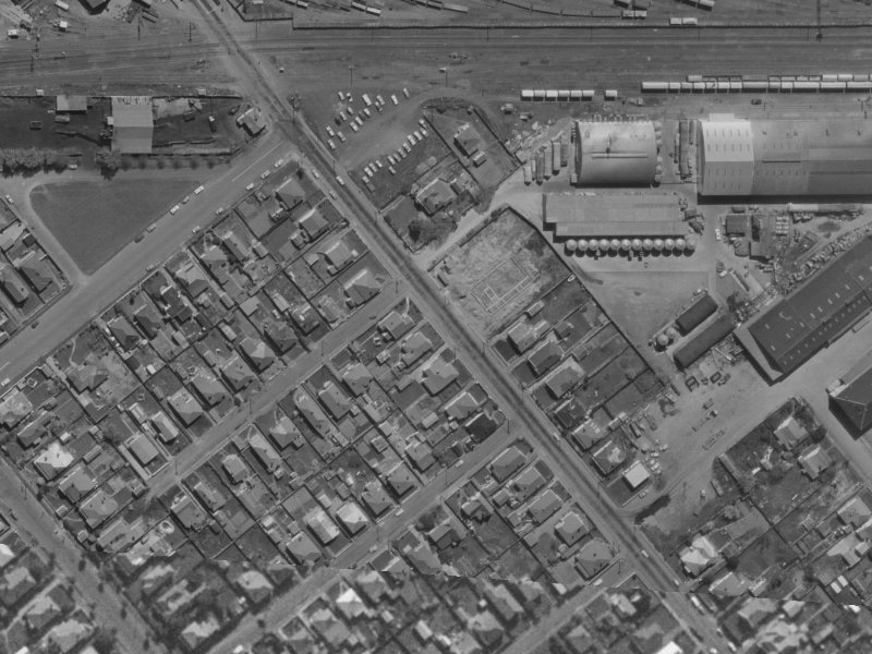 35A Clarence St South from the air, 1970-1974