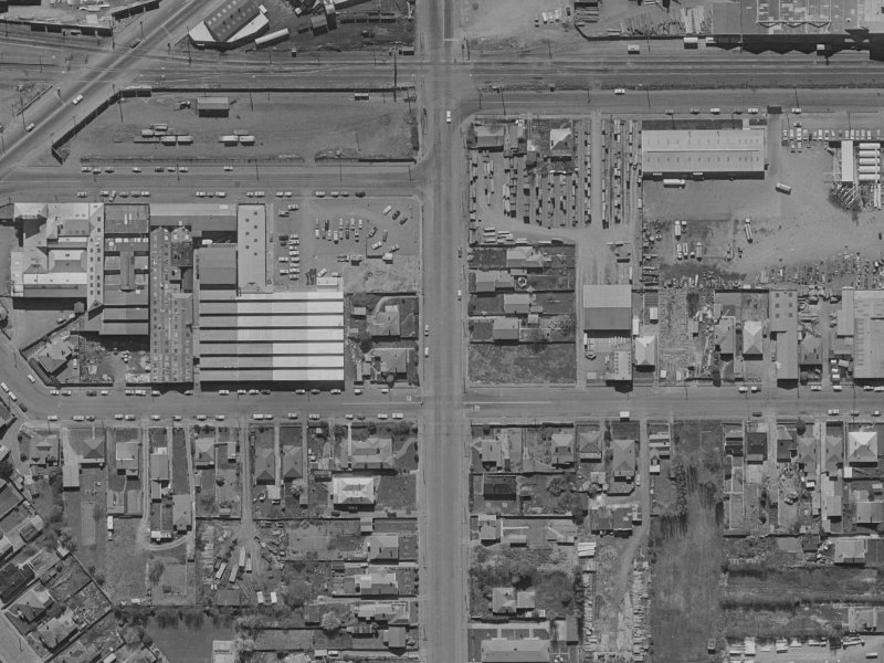36 Grove Road from the air, 1970-1974