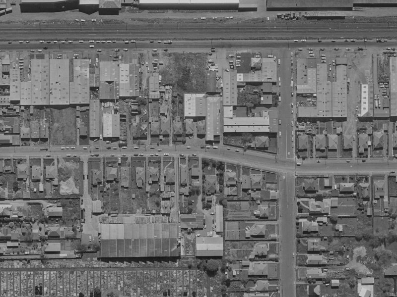 39 Disraeli Street from the air, 1970-1974