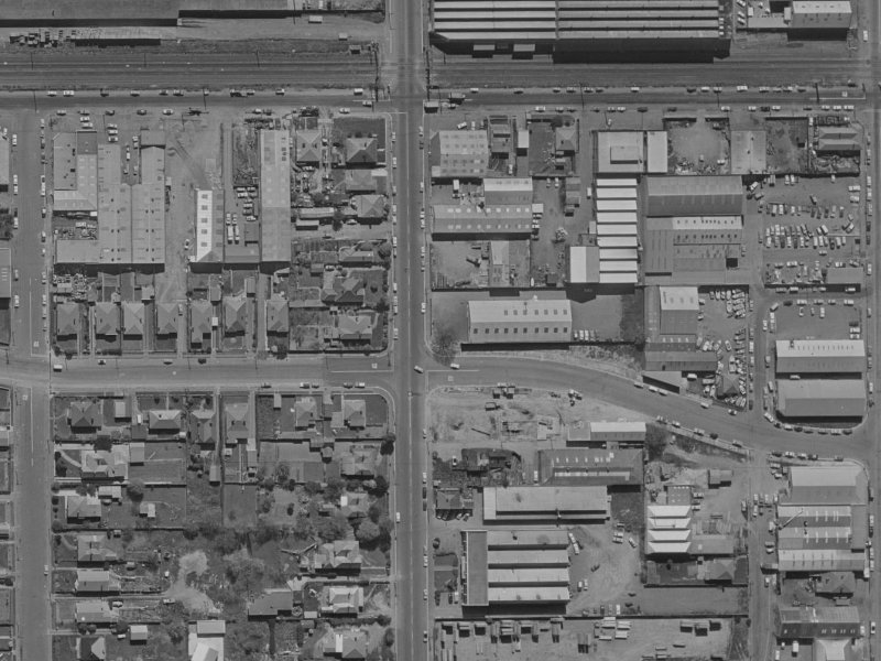 146 Antigua Street from the air, 1970-1974