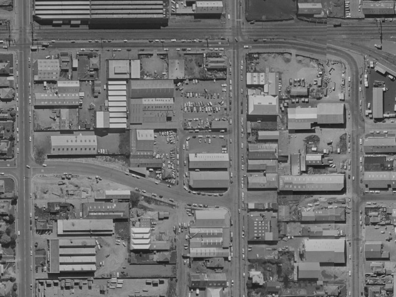 49-59 Kent Street from the air, 1970-1974