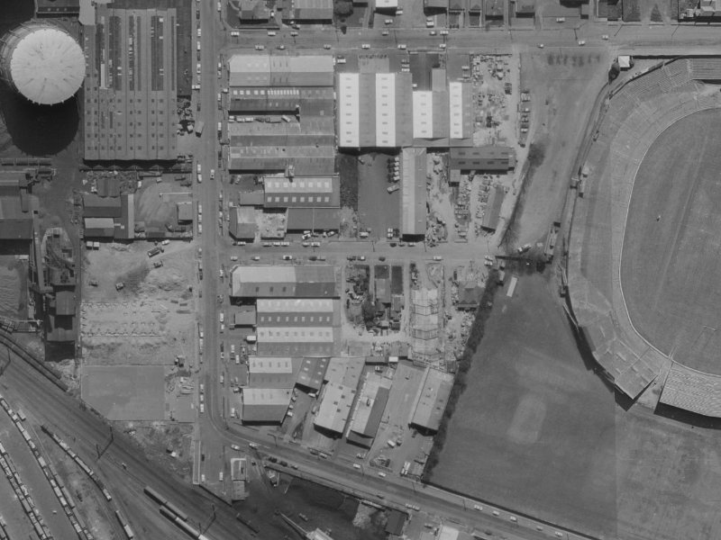14 Talfourd Place from the air, 1970-1974