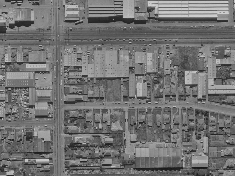 17 Disraeli Street from the air, 1970-1974
