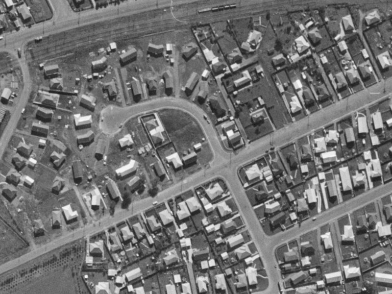 3 Lomax Place from the air, 1970-1974