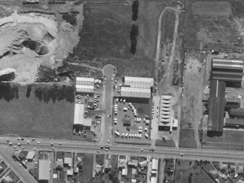 Hanworth Avenue from the air, 1970-1974