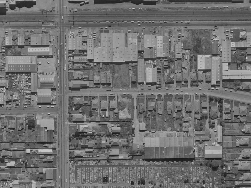 20 Disraeli Street from the air, 1970-1974