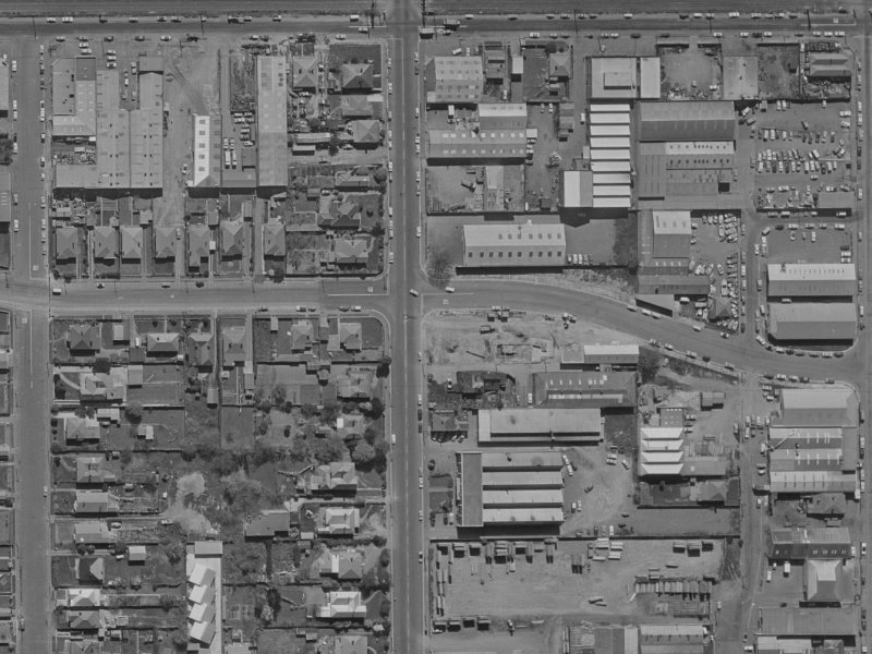90a Disraeli Street from the air, 1970-1974