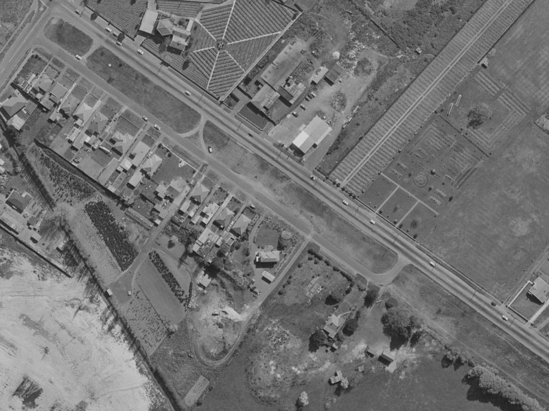 483 Linwood Avenue from the air, 1970-1974