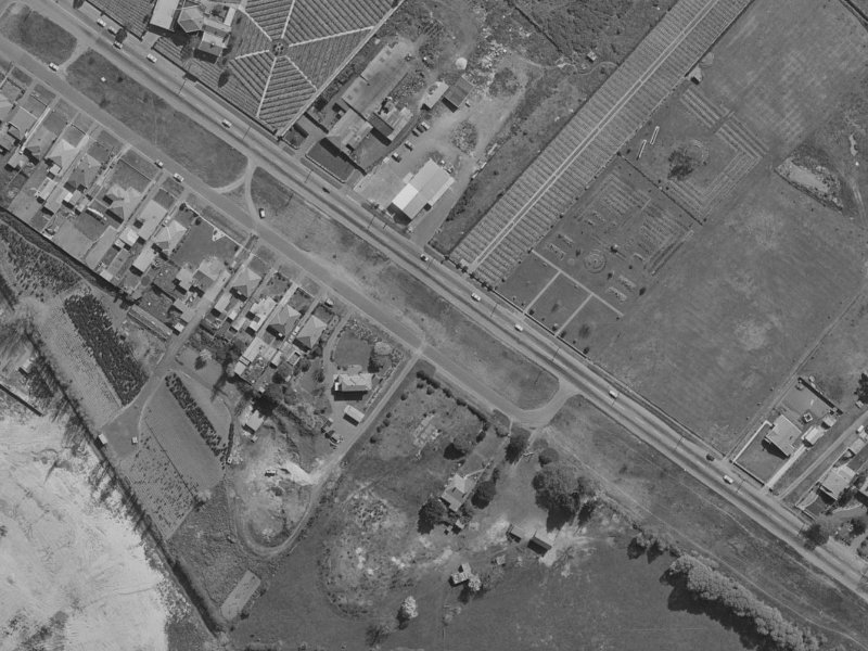500 Linwood Avenue from the air, 1970-1974