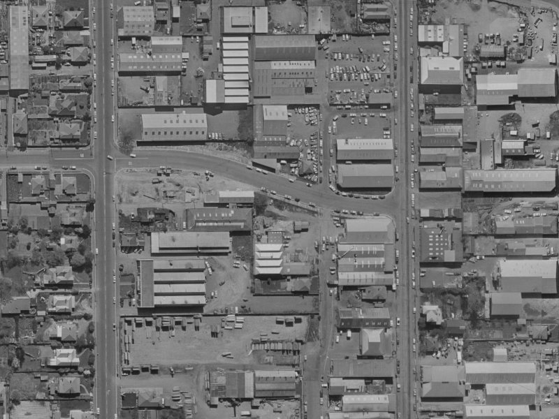 98 Disraeli Street from the air, 1970-1974