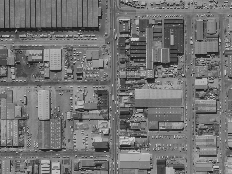 476 Colombo Street from the air, 1970-1974