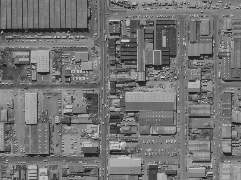 2 Byron Street from the air, 1970-1974