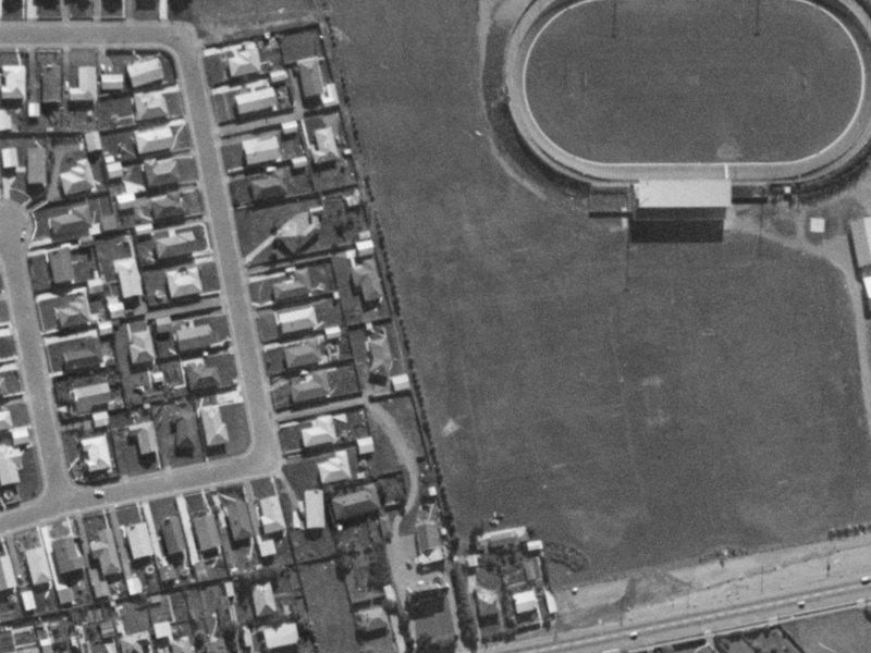 42 Kathleen Crescent from the air, 1970-1974