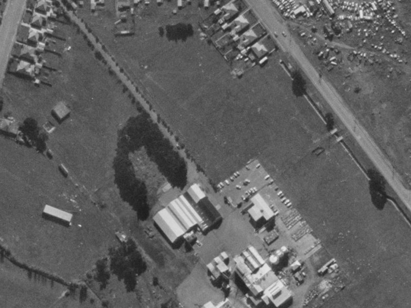 26 Dakota Crescent from the air, 1970-1974