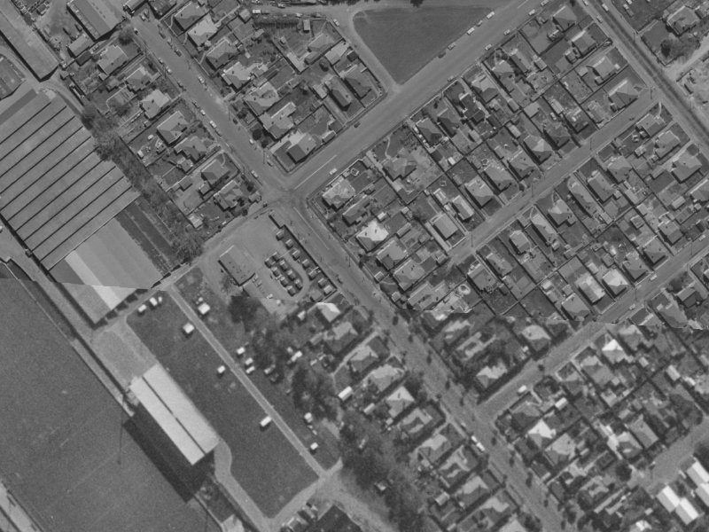50A Whiteleigh Avenue from the air, 1970-1974