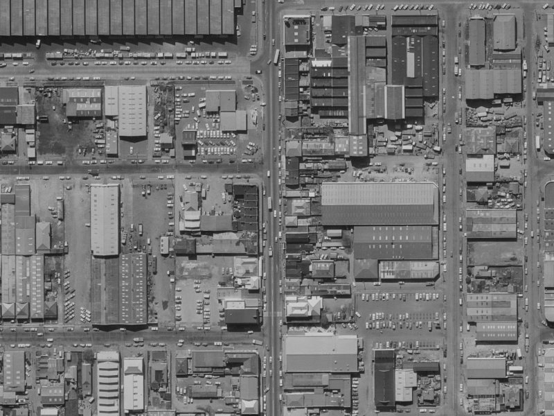 466B Colombo Street from the air, 1970-1974
