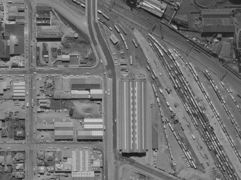 240A Waltham Road from the air, 1970-1974