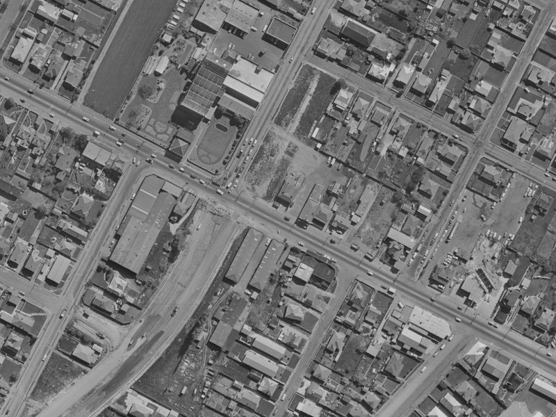 393 Ferry Road from the air, 1970-1974