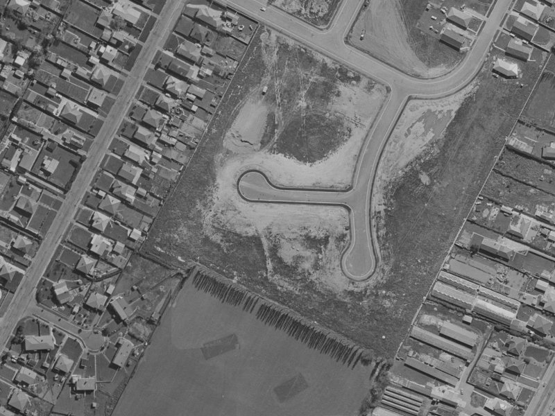 Islay Place from the air, 1970-1974