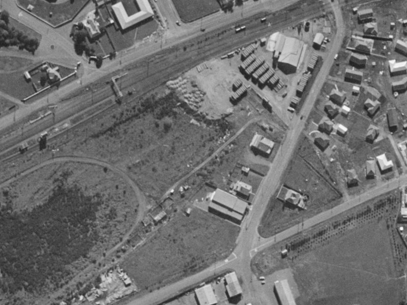 Halswell Junction Road from the air, 1970-1974