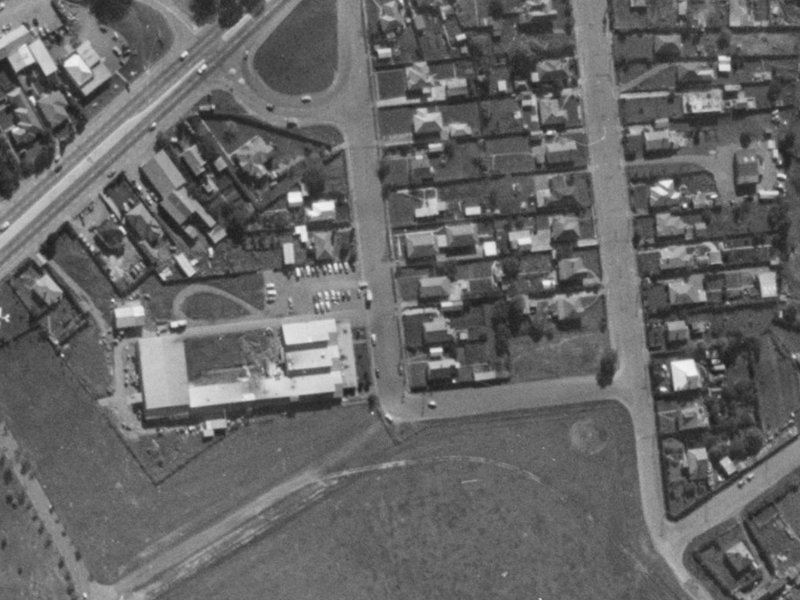 17 Symes Road from the air, 1970-1974