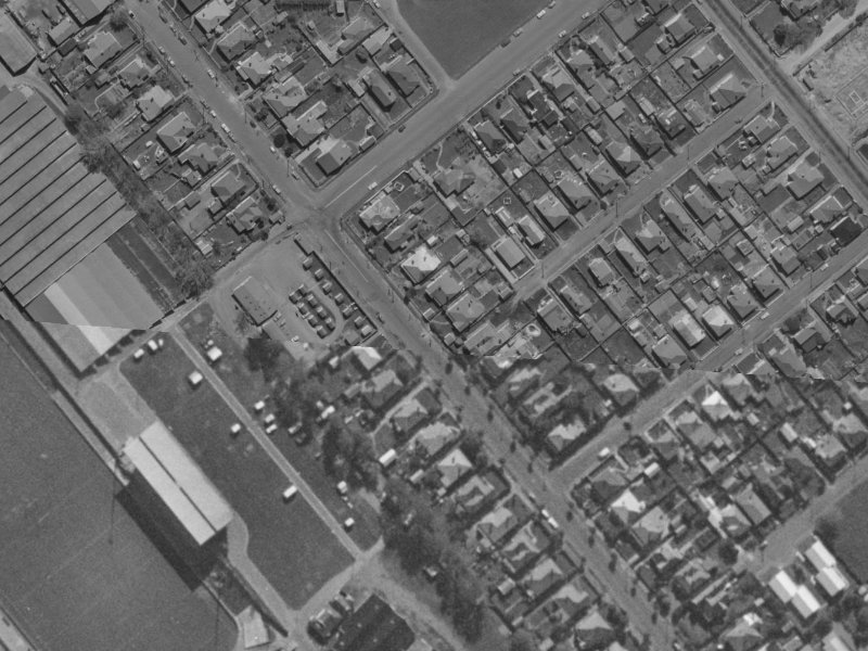 44 Whiteleigh Avenue from the air, 1970-1974