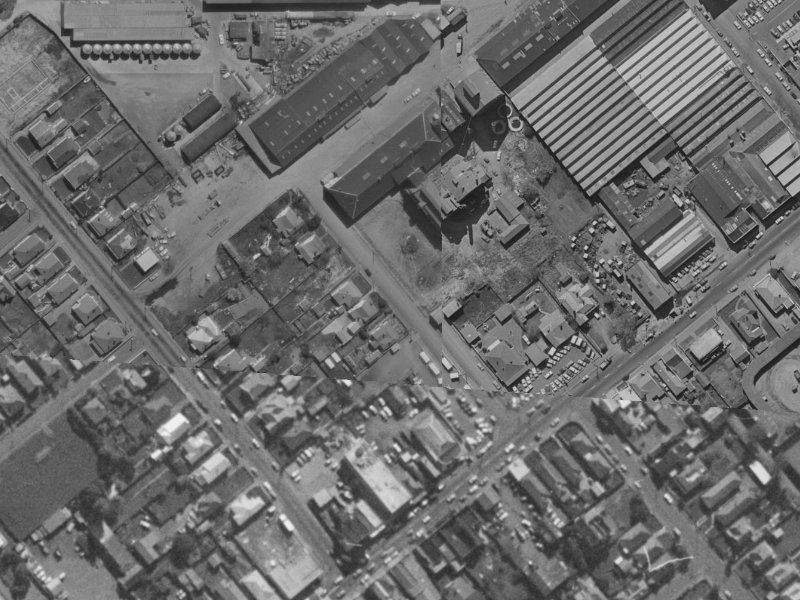 Wise Street from the air, 1970-1974