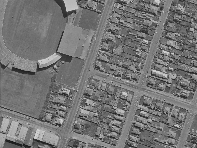 418 Charles Street from the air, 1970-1974