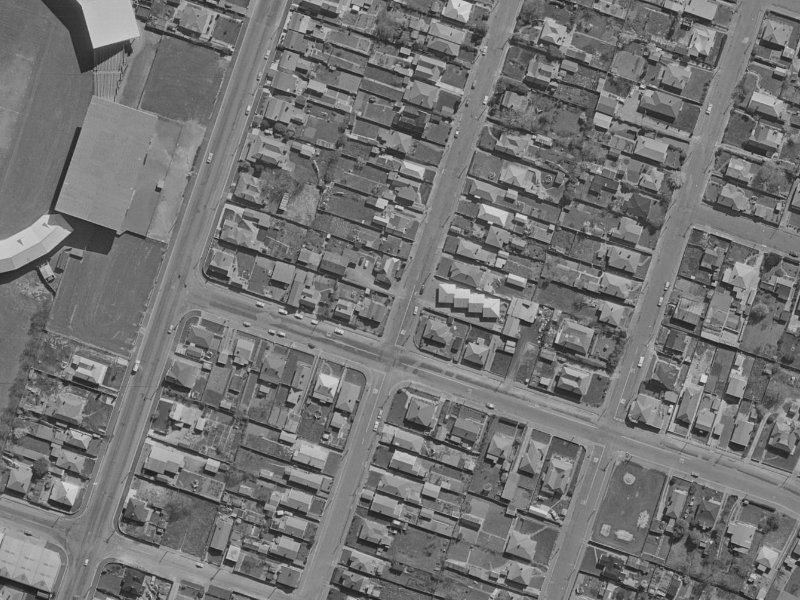 61A Barbour Street from the air, 1970-1974