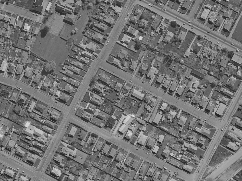 12 Frederick Street from the air, 1970-1974