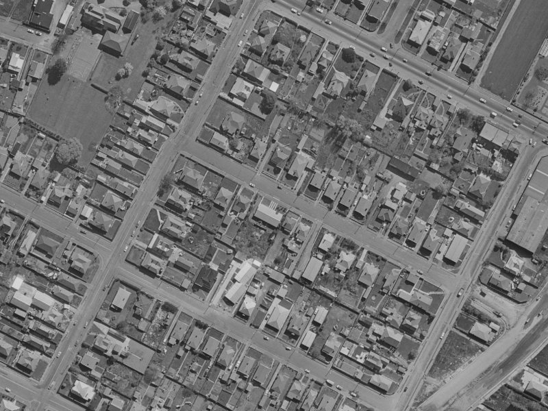 14 Frederick Street from the air, 1970-1974