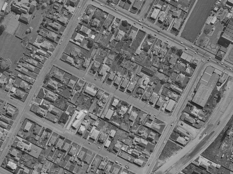 17 Frederick Street from the air, 1970-1974
